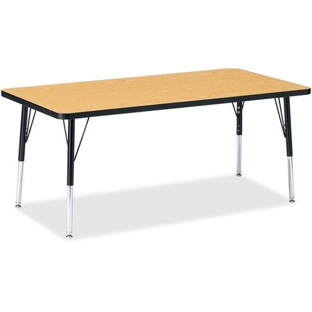 Jonti-Craft TABLE, RECTANGLE, 30X60, OK/BK JNT6408JCE210